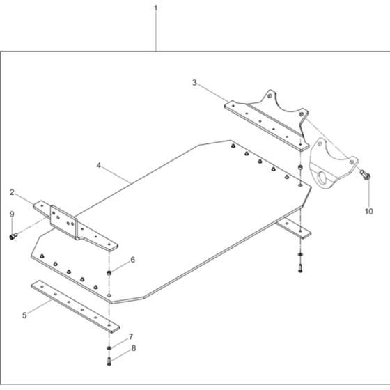 Urethane Pad Kit PGV 4045-5045 Assembly for Wacker DPU4045H-5000610051 (Diesel-Crankstarter) Rev.107 Reversible Plate Compactor