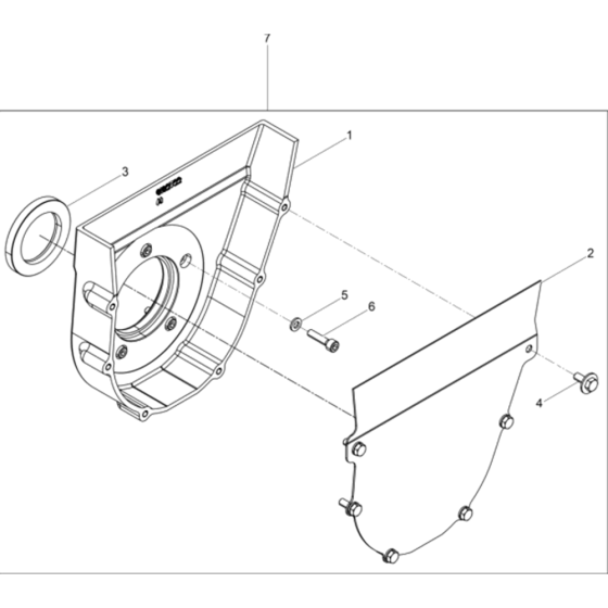 Protective Box Assembly for Wacker DPU4045H-5000610051 (Diesel-Crankstarter) Rev.107 Reversible Plate Compactor