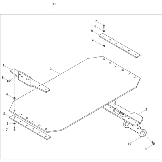 Urethane Pad PGV 4045-5545 Assembly for Wacker DPU4545H-5100009661 (Diesel-Crankstarter) Rev.101 Reversible Plate Compactor