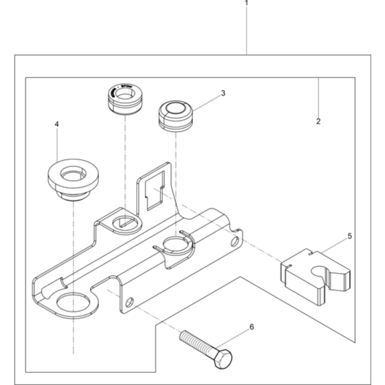 Kit Mounting Starting Crank Assembly for Wacker DPU4545H-5100009661 (Diesel-Crankstarter) Rev.101 Reversible Plate Compactor