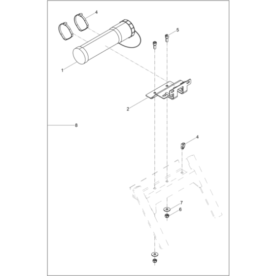 Kit-retrofit DPU40../45../55.. Assembly for Wacker DPU5545H-5100026895 Rev.101 Plate Compactor