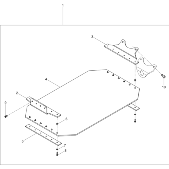 Urethane Pad Assembly for Wacker DPU6055-5000205358 Rev.105 Plate Compactor