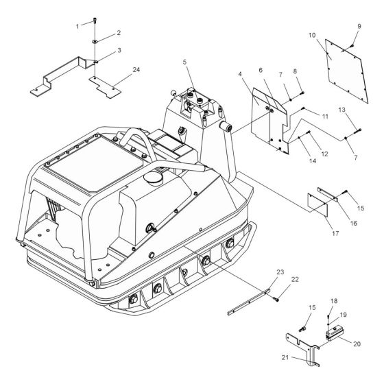 Vibratory Plate Assembly for Wacker DPU7060 Plate Compactor