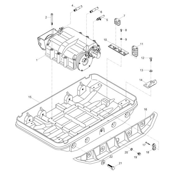 Baseplate Assembly for Wacker DPU7060 Plate Compactor