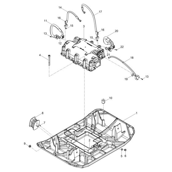 Baseplate Assembly for Wacker DPU80 Plate Compactor