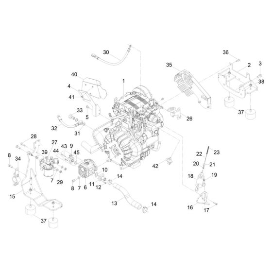 Engine Assembly for Wacker DPU80 Plate Compactor