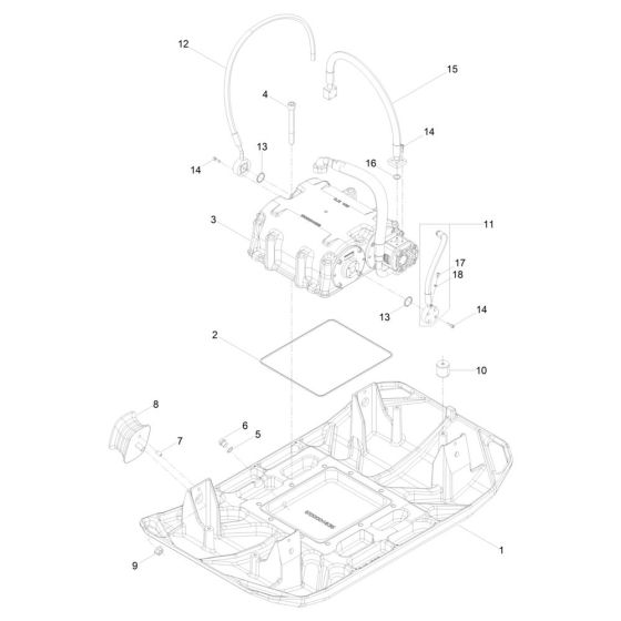 Baseplate Assembly for Wacker DPU90 Plate Compactor