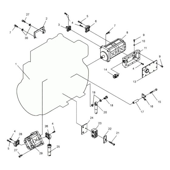 Engine Assembly for Wacker DPU9070 Plate Compactor