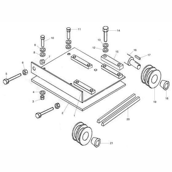 Drive Assembly (Petrol) for Altrad Belle Ambassador Bench Saw