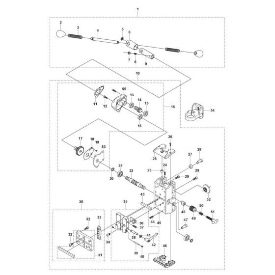 Carriage Assembly for Husqvarna DS 250 Drill Stand