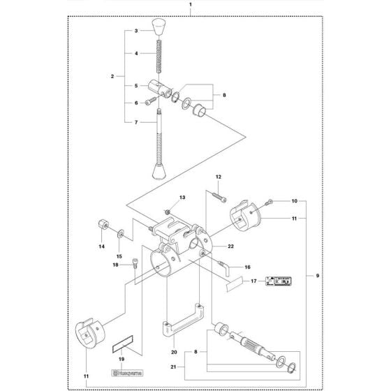 Carriage Assembly for Husqvarna DS 40 Drill Stand