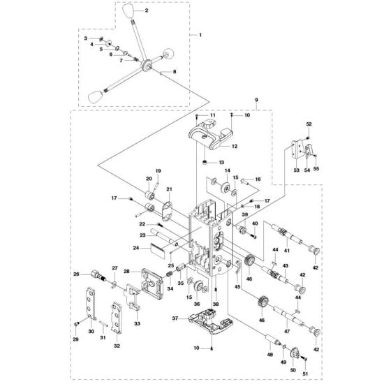 Carriage Assembly for Husqvarna DS 450 Drill Stand