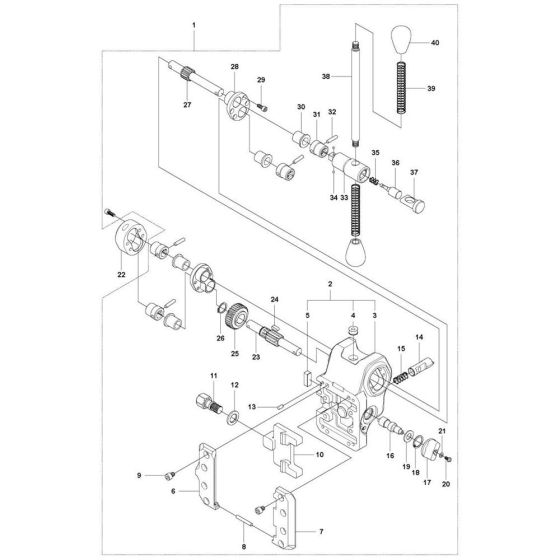 Carriage Assembly for Husqvarna DS 50 AT Drill Stand