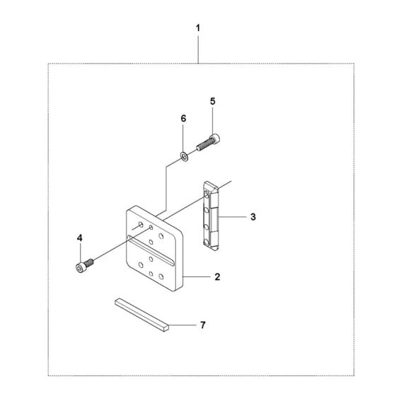 Frame Assembly for Husqvarna DS 50 Basic Drill Stand