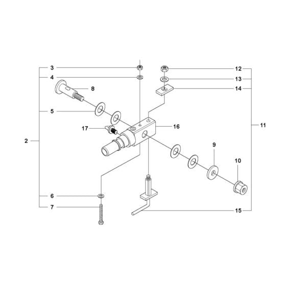 Gyro Unit Assembly -1 for Husqvarna DS 50 Gyro Drill Stand