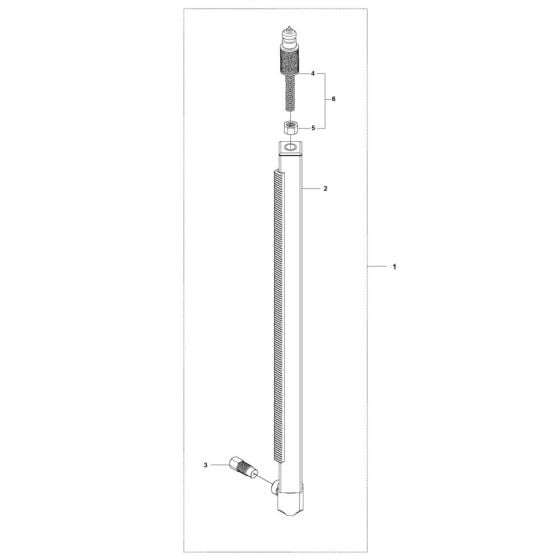 Column Assembly for Husqvarna DS 50 Gyro Drill Stand