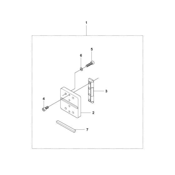 Frame Assembly for Husqvarna DS 50 Gyro Drill Stand