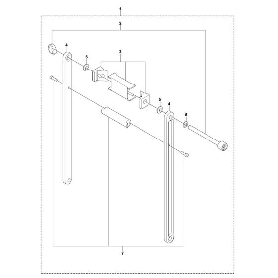 Back Support Assembly for Husqvarna DS 500 Drill Stand