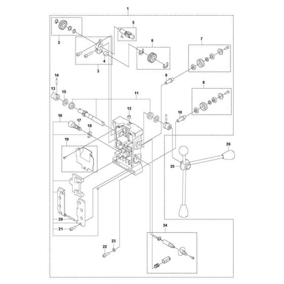 Carriage Assembly for Husqvarna DS 500 Drill Stand