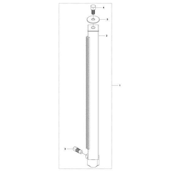 Column Assembly for Husqvarna DS 70 AT Drill Stand