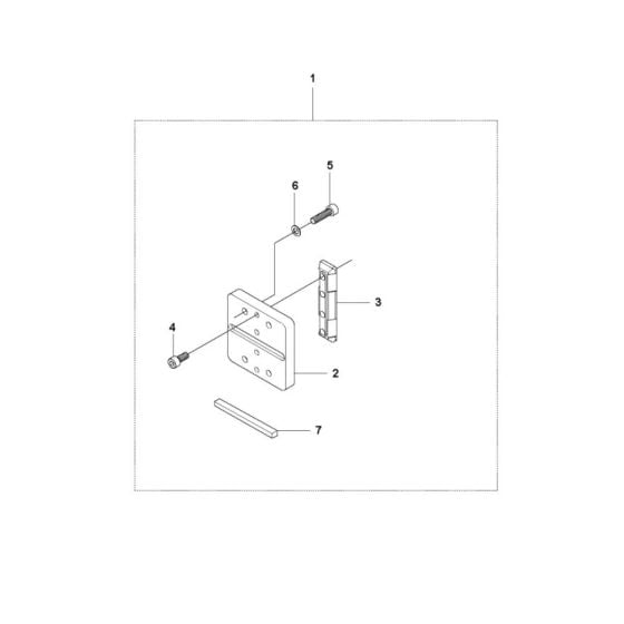 Frame Assembly for Husqvarna DS 70 AT Drill Stand