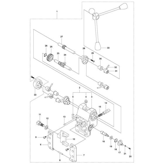 Carriage Assembly for Husqvarna DS 70 ATS Drill Stand