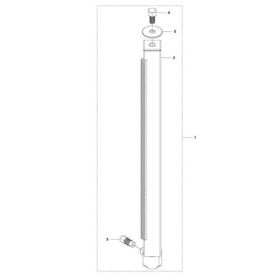 Column Assembly for Husqvarna DS 70 ATS Drill Stand