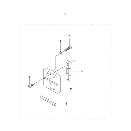 Frame Assembly for Husqvarna DS 70 ATS Drill Stand