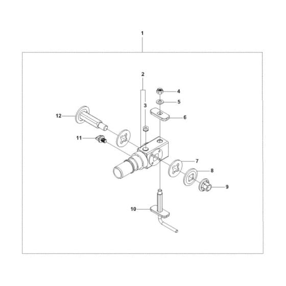 Gyro Unit Assembly -1 for Husqvarna DS 70 Gyro Drill Stand