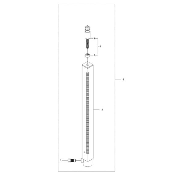 Column Assembly for Husqvarna DS 70 Gyro Drill Stand