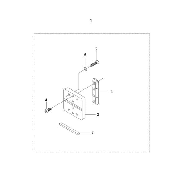 Frame Assembly for Husqvarna DS 70 Gyro Drill Stand