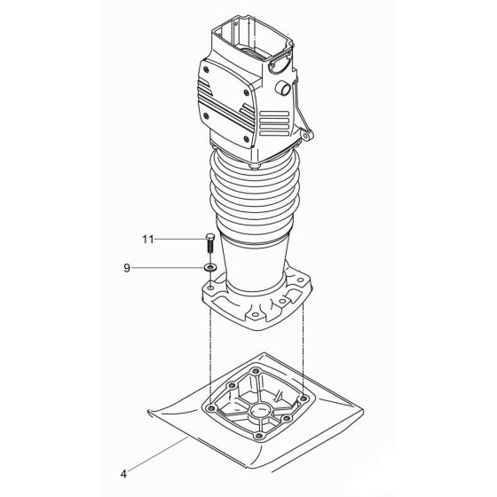 Ramming Shoe Assembly for Wacker DS720 Trench Rammer