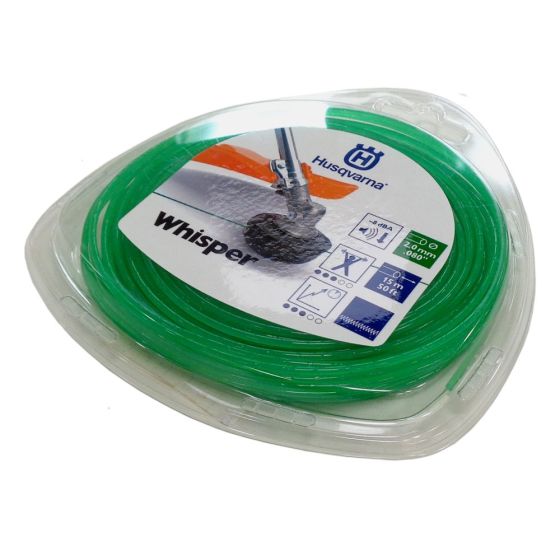 Husqvarna Whisper Trimmer Line Dia. 2.0mm x 15m, Green (donut) - 597 66 91-10