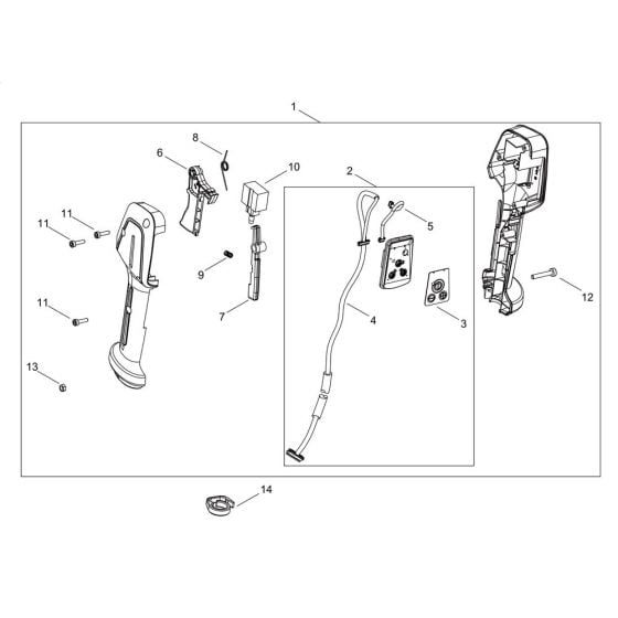 Control for ECHO DSRM-2600/U Brushcutter