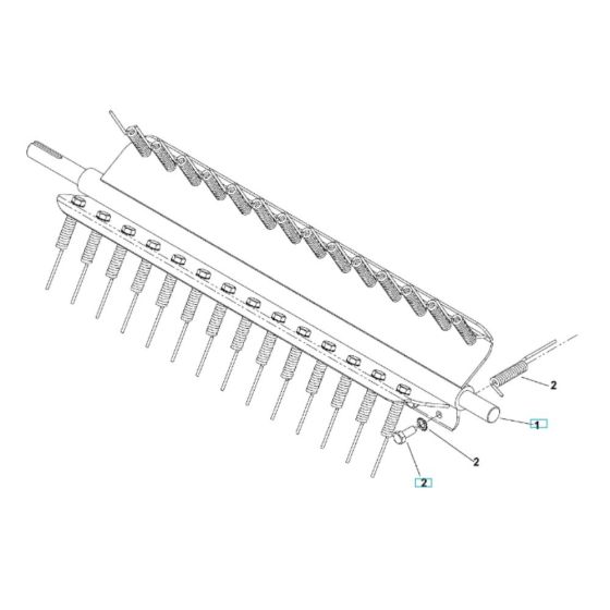 Spring Tine Assembly for Husqvarna DT22B5FA Dethatcher