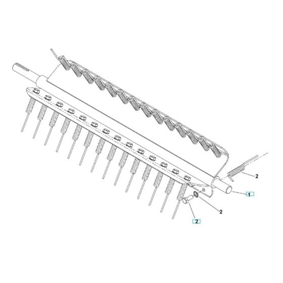 Spring Tine Assembly for Husqvarna DT22B5NRA Dethatcher