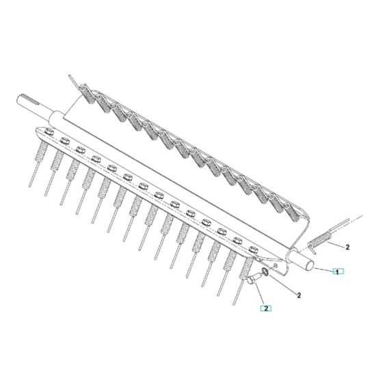 Spring Tine Assembly for Husqvarna DT22H5FA Dethatcher