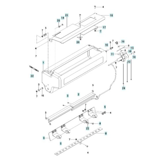 Seeder Assembly for Husqvarna DTF22 Dethatcher