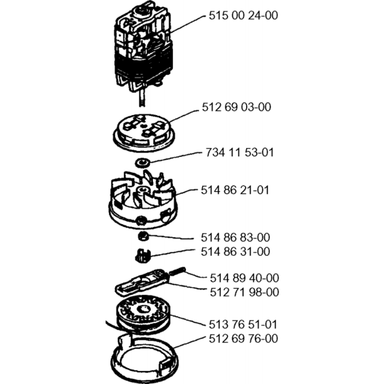 Motor Assembly for Husqvarna DUO TRIMMER Edger