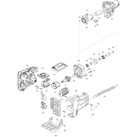 Housing Assembly for Makita DUR362L Cordless Trimmer