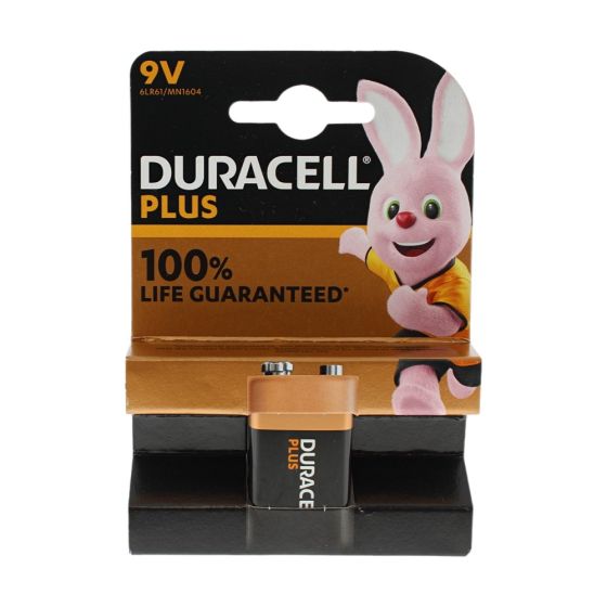 9v Cell Plus Power Battery Pack of 1 MN1604/6LR6 by Duracell - S3565