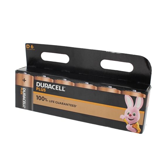 Duracell Plus Power D Cell Batteries (Pack of 6)