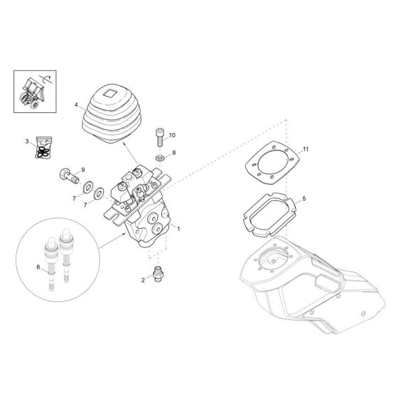 Joystick Assembly for Wacker DV60-2 Dumper