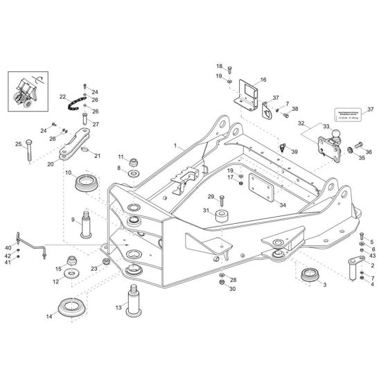 Front Frame Assembly for Wacker DV60-2 Dumper