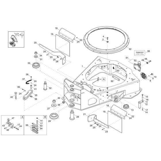 Front Frame Assembly -1 for Wacker DV60-2 Dumper