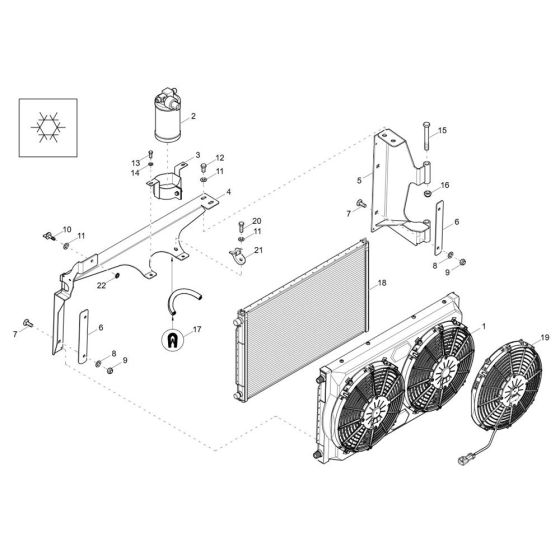 Radiator Assembly for Wacker DV60-2 Dumper