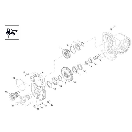 Gearbox Assembly for Wacker DV60-2 Dumper