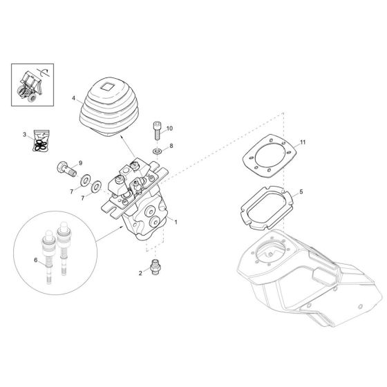 Joystick Assembly for Wacker DV60-2 Dumper