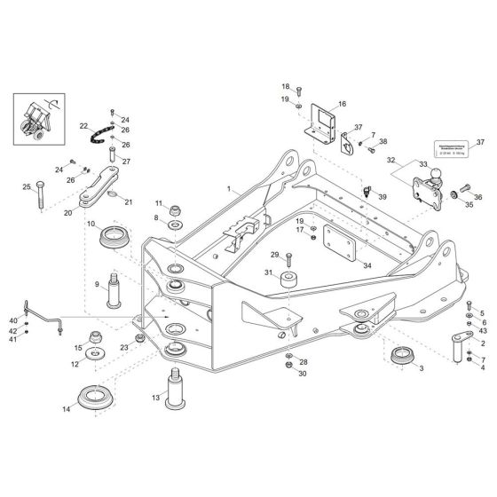 Front Frame Assembly for Wacker DV60-2 Dumper