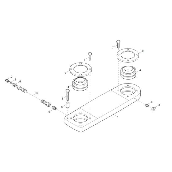 Articulated Joint Assembly for Wacker DV60-2 Dumper